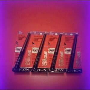 4 Pack Revlon So Fierce! Chrome Ink Liquid Eyeliner 904 Ultraviolet 0.03 oz.